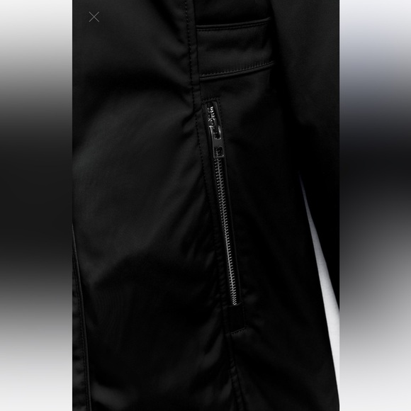 ZARA WATER AND WIND PROTECTION PARKA XS BLACK FUR WINTER COAT JACKET 1255/777 - Picture 10 of 17